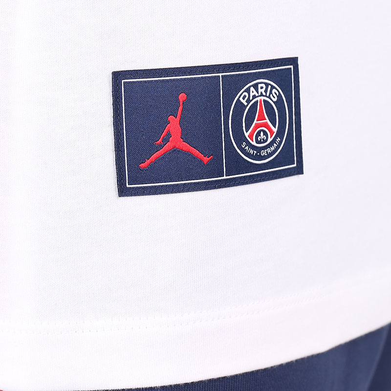 Мужская футболка Jordan Paris Saint-Germain Logo T-Shirt (DB6514-100)  - цена, описание, фото 4